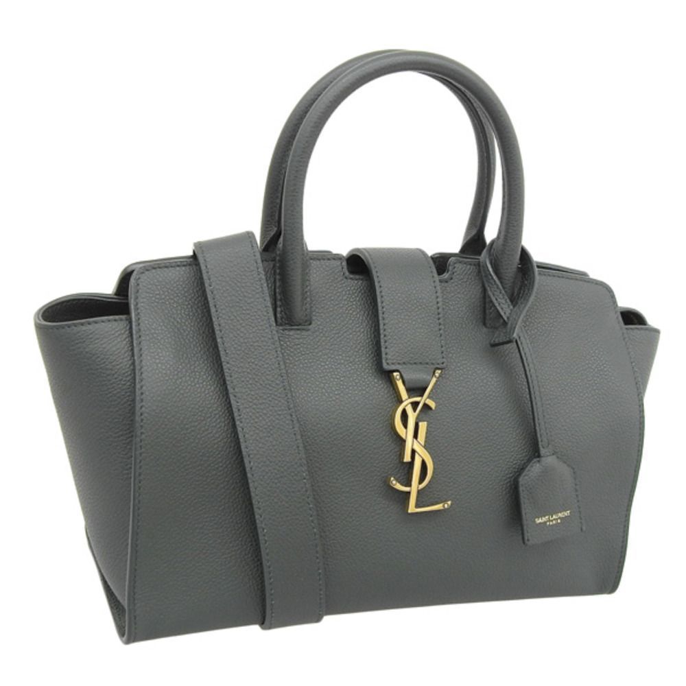 Saint Laurent Shoulder Bag Handbag Leather Green